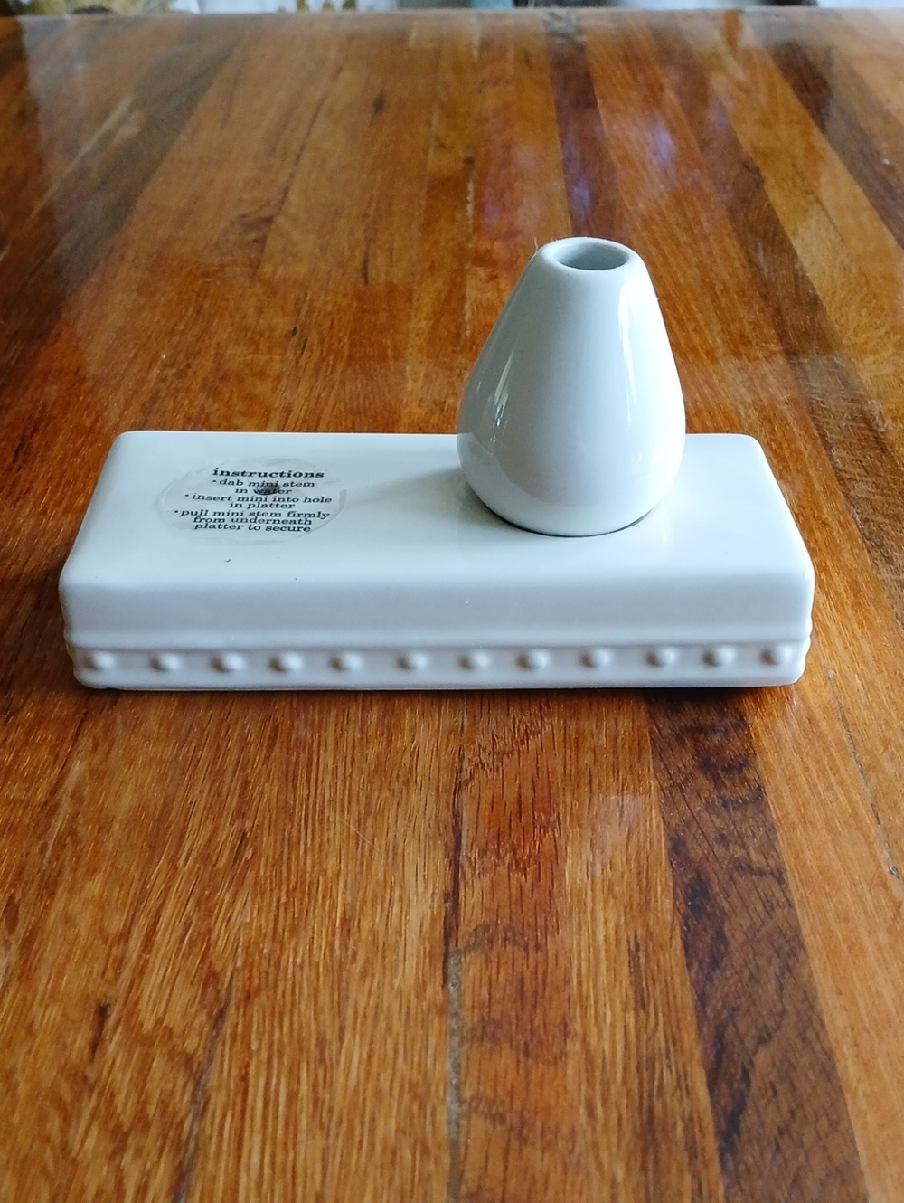 Nora Fleming Stoneware Pearl Dot Bud Vase Toothpick Holder